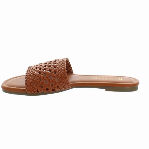Cognac Woven sandals sz 8 - Picture 5 of 5